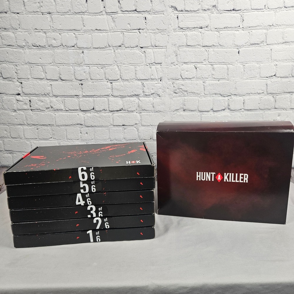 Hunt A Killer Complete Season Mystery Game Boxes 1-6 True Crime Set